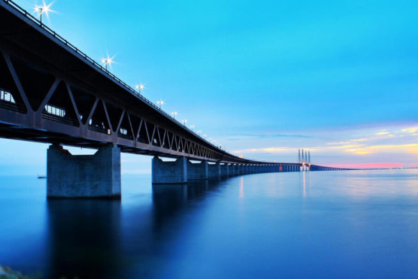 Öresund Bridge in Öresund Region, Denmark – Sweden